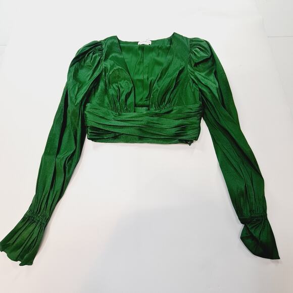 Lovers and Friends Michie Top in Emerald Green XS - Picture 3 of 11